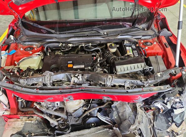 2HGFC2F65KH577695 2019 HONDA CIVIC Red Սալոնի հետևի տեսք