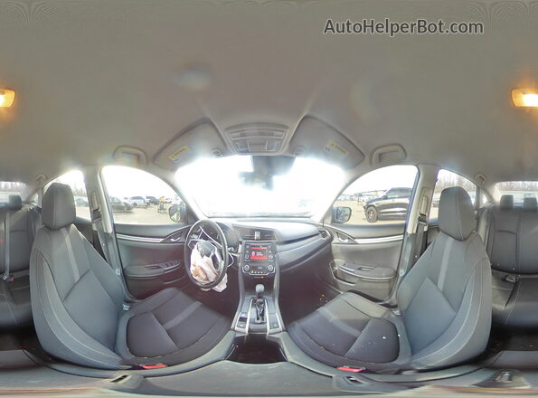 2HGFC2F65KH598711 2019 HONDA CIVIC Blue Widok naklejki z numerem VIN