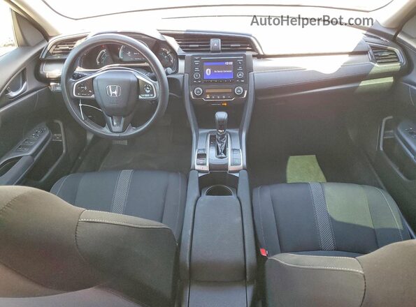 2HGFC2F65KH601137 2019 HONDA CIVIC White Вид панелі приладів