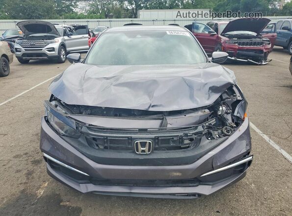 2HGFC2F65LH509124 2020 HONDA CIVIC Gray Widok z przodu