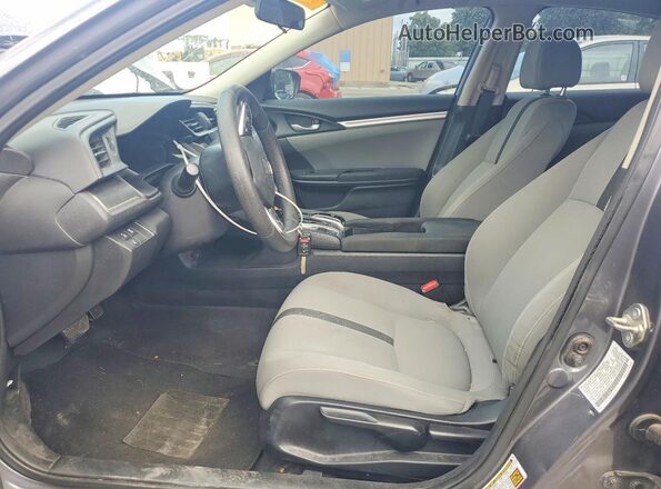 2HGFC2F65LH509124 2020 HONDA CIVIC Gray Widok wnętrza z przodu