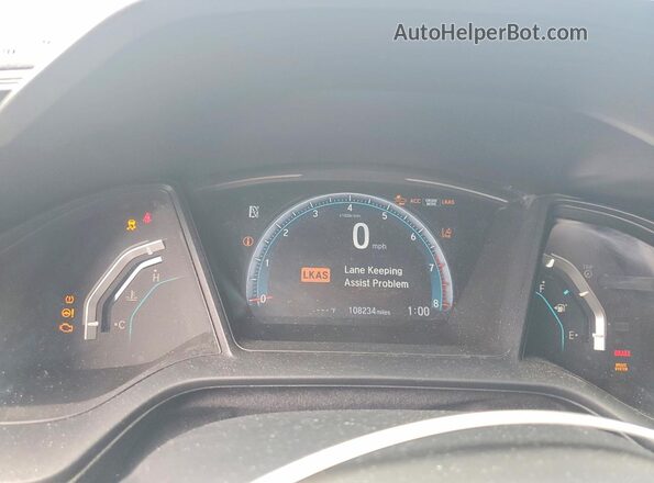 2HGFC2F65LH509124 2020 HONDA CIVIC Gray Widok zestawu wskaźników