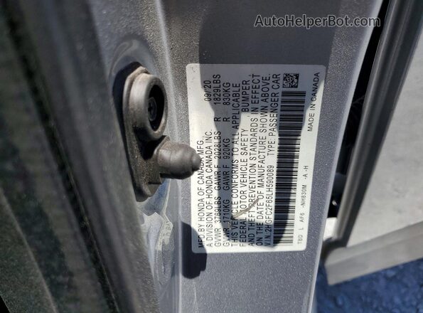 2HGFC2F65LH590089 2020 HONDA CIVIC Silver Շարժիչի բաժամունքի տեսք