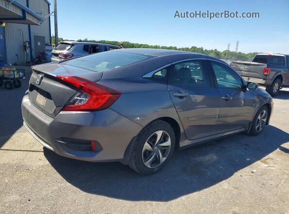 2HGFC2F65MH506807 2021 HONDA CIVIC Gray Trasero derecho