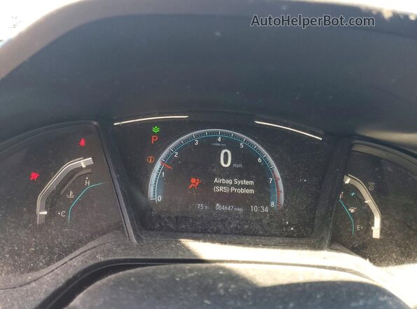 2HGFC2F65MH506807 2021 HONDA CIVIC Gray Vista del cuadro de instrumentos