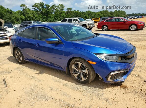 2HGFC2F65MH537698 2021 HONDA CIVIC Синий Передняя правая четверть