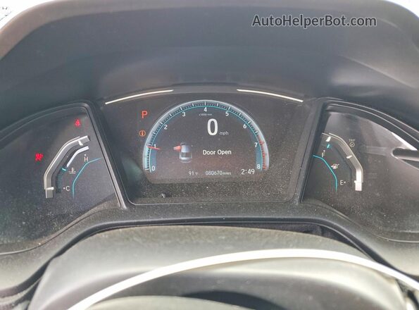 2HGFC2F65MH537698 2021 HONDA CIVIC Синий Вид щитка приборов