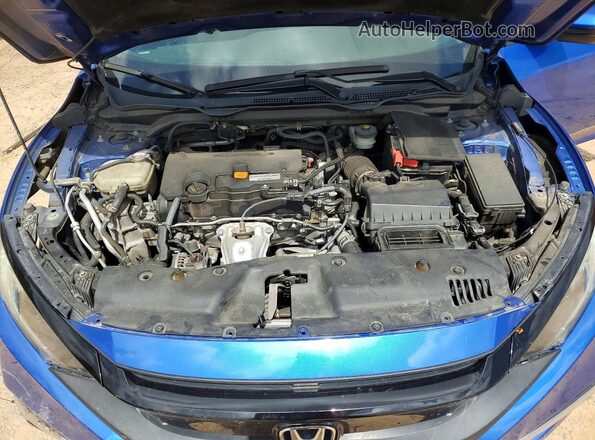 2HGFC2F65MH537698 2021 HONDA CIVIC Синий Вид задней части салона
