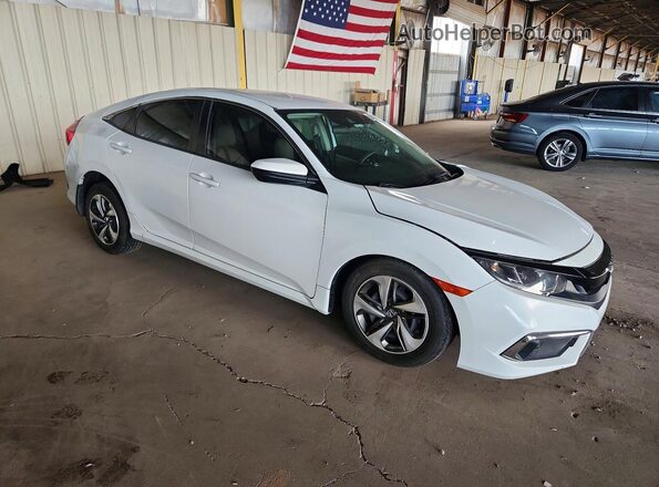 2HGFC2F65MH551813 2021 HONDA CIVIC Белый Передняя правая четверть