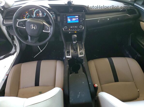 2HGFC2F65MH551813 2021 HONDA CIVIC Белый Вид панели приборов