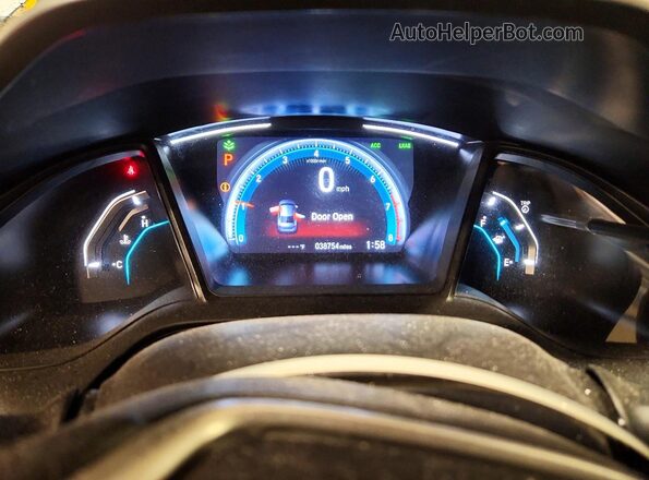 2HGFC2F65MH558292 2021 HONDA CIVIC Silver Вид щитка приладів