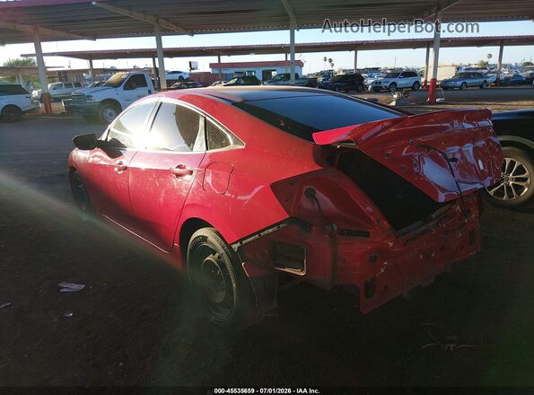 2HGFC2F66HH556959 2017 HONDA CIVIC Red Rear left