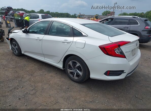 2HGFC2F66KH512497 2019 HONDA CIVIC White Trasero izquierdo