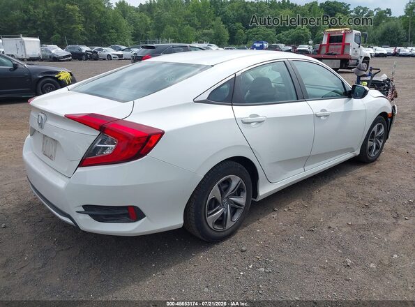 2HGFC2F66KH512497 2019 HONDA CIVIC White Trasero derecho
