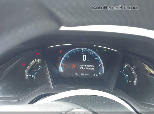 2HGFC2F66KH512497 2019 HONDA CIVIC White Vista de los asientos traseros