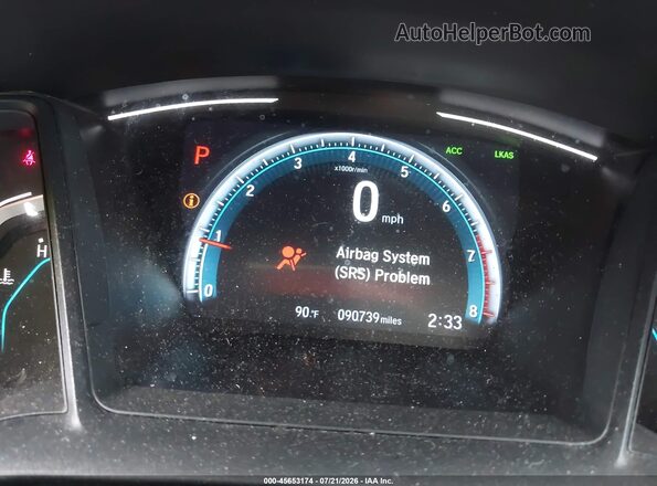 2HGFC2F66KH512497 2019 HONDA CIVIC White 