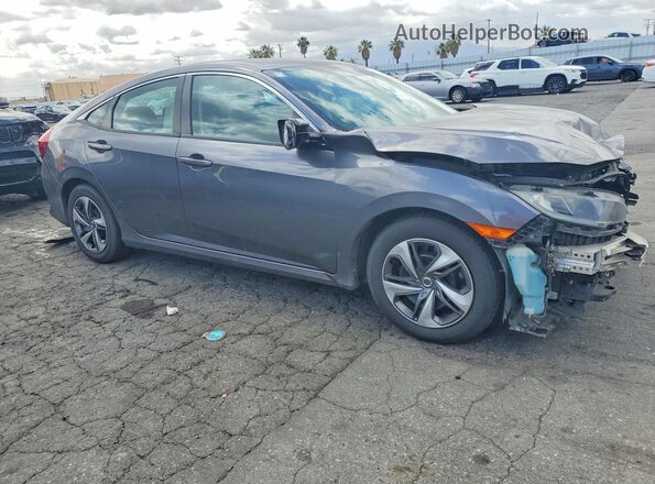 2HGFC2F66KH529980 2019 HONDA CIVIC Gray Передня права чверть