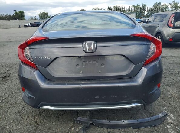 2HGFC2F66KH529980 2019 HONDA CIVIC Gray Вид ззаду