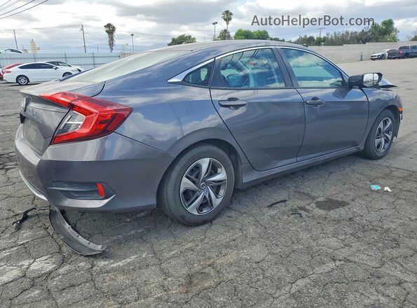 2HGFC2F66KH529980 2019 HONDA CIVIC Gray Задня права чверть