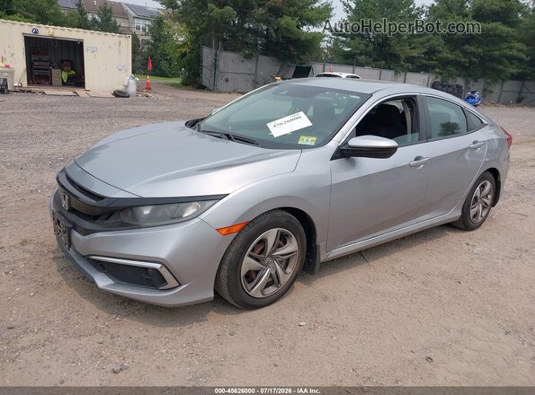 2HGFC2F66KH546942 2019 HONDA CIVIC Silver Front left