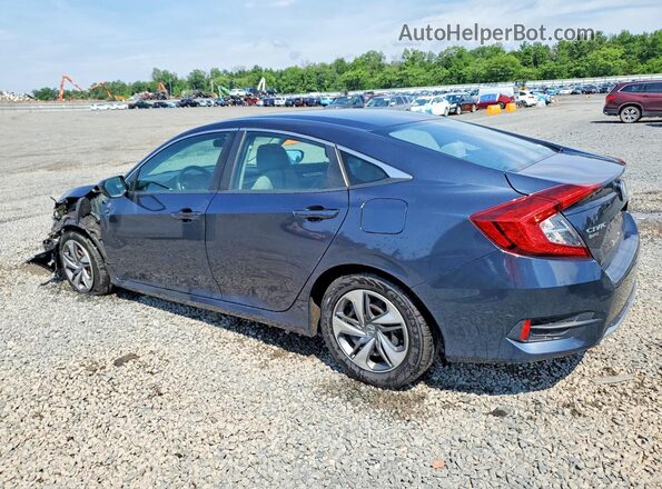 2HGFC2F66KH553597 2019 HONDA CIVIC Gray Trasero izquierdo