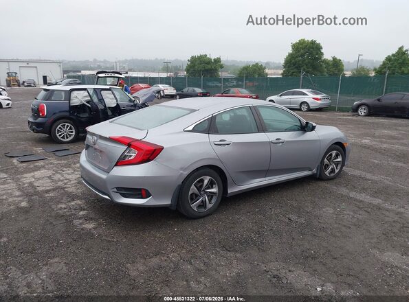 2HGFC2F66KH588138 2019 HONDA CIVIC Silver Tył prawy