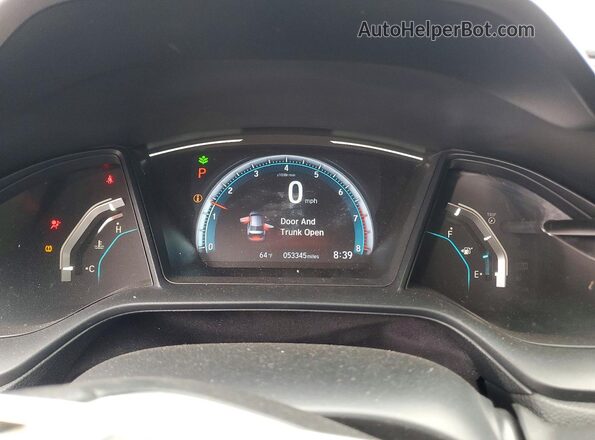 2HGFC2F66LH512887 2020 HONDA CIVIC Gray Widok zestawu wskaźników