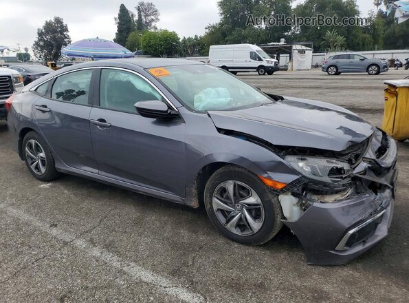 2HGFC2F66LH512887 2020 HONDA CIVIC Gray Przód prawy