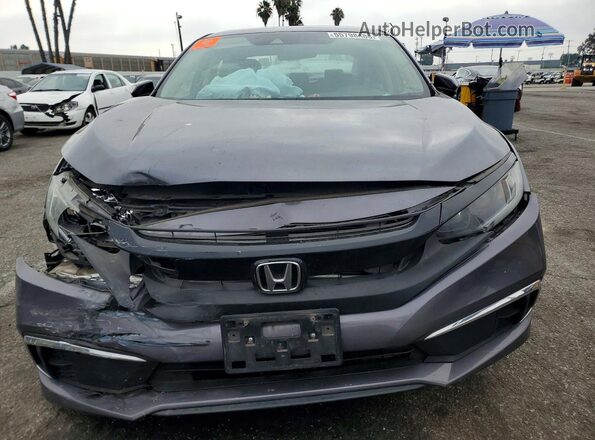2HGFC2F66LH512887 2020 HONDA CIVIC Gray Widok z przodu