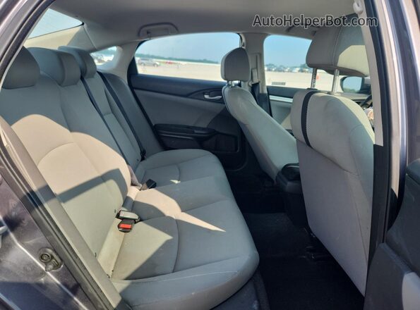 2HGFC2F66LH531956 2020 HONDA CIVIC Gray უკანა სავარძლების ხედი
