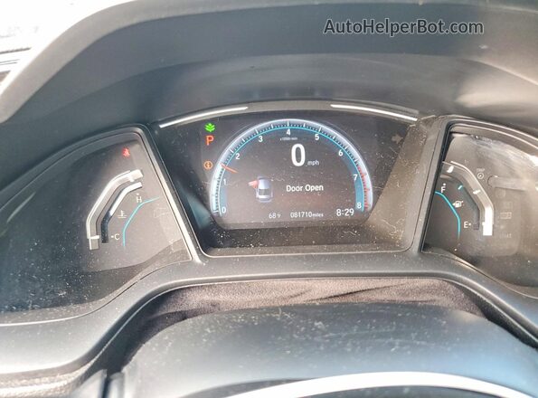 2HGFC2F66LH574919 2020 HONDA CIVIC White Вид щитка приладів
