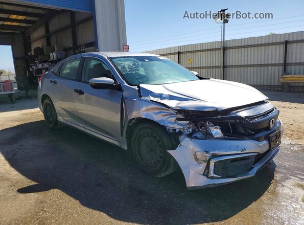 2HGFC2F66LH583233 2020 HONDA CIVIC Silver Передня права чверть