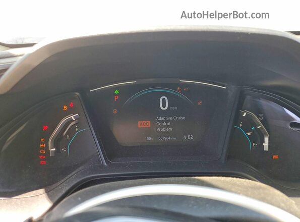 2HGFC2F66LH583233 2020 HONDA CIVIC Silver Вид щитка приладів
