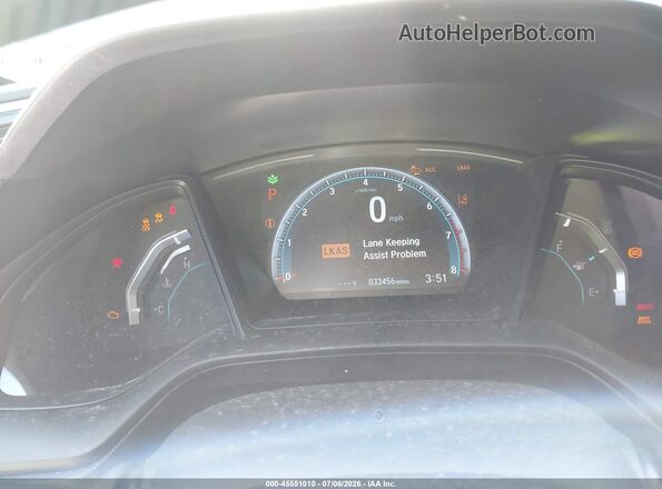 2HGFC2F66MH559774 2021 HONDA CIVIC Black Հետևի նստատեղերի տեսք