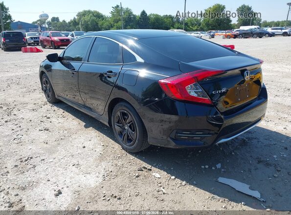 2HGFC2F66MH559774 2021 HONDA CIVIC Black Հետևի ձախ