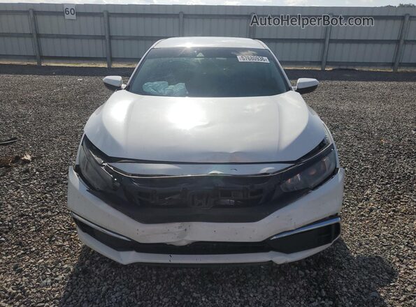2HGFC2F67KH507518 2019 HONDA CIVIC White Widok z przodu