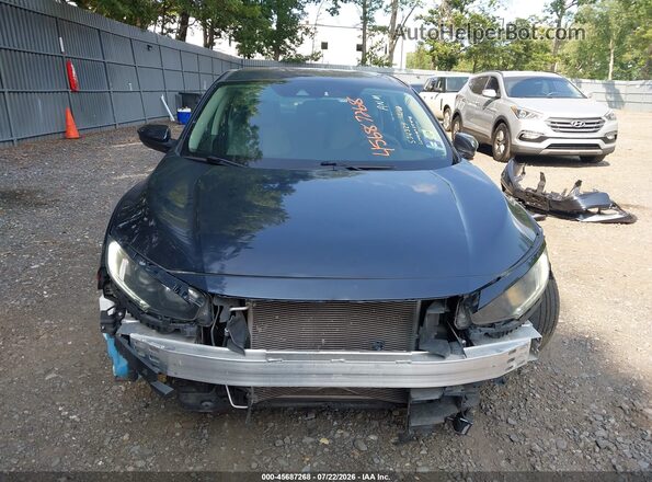2HGFC2F67KH534329 2019 HONDA CIVIC Gray Widok wnętrza z tyłu