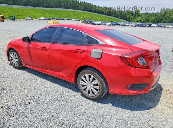2HGFC2F67KH544729 2019 HONDA CIVIC Red Tył lewy