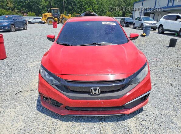 2HGFC2F67KH544729 2019 HONDA CIVIC Red Widok z przodu