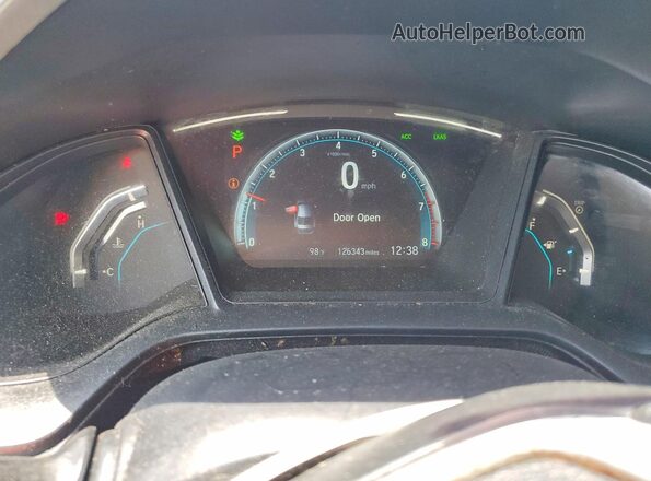 2HGFC2F67KH544729 2019 HONDA CIVIC Red Widok zestawu wskaźników