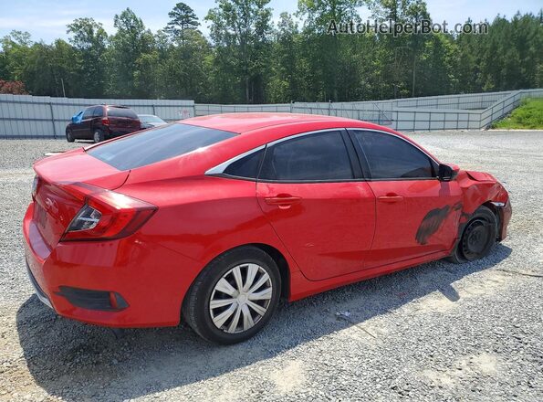 2HGFC2F67KH544729 2019 HONDA CIVIC Red Tył prawy