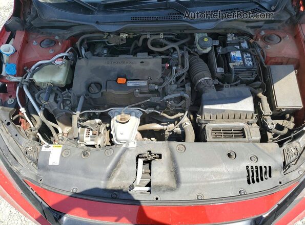 2HGFC2F67KH544729 2019 HONDA CIVIC Red Widok wnętrza z tyłu