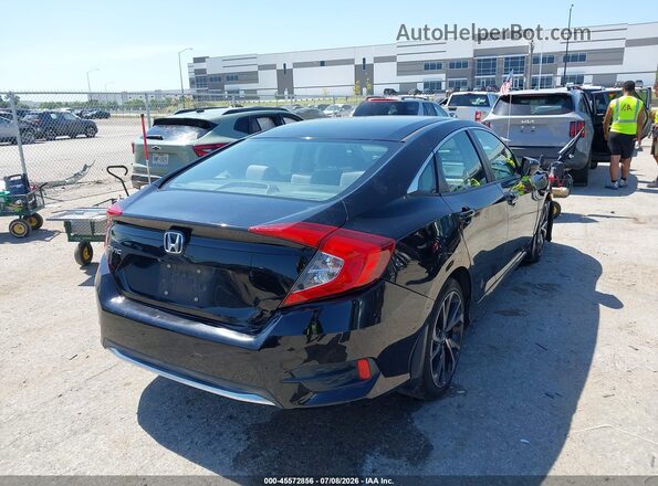 2HGFC2F67KH552300 2019 HONDA CIVIC Black Rear right