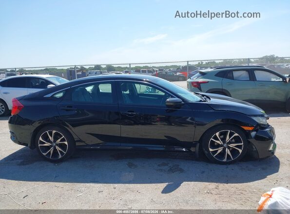 2HGFC2F67KH552300 2019 HONDA CIVIC Black Rear interior view