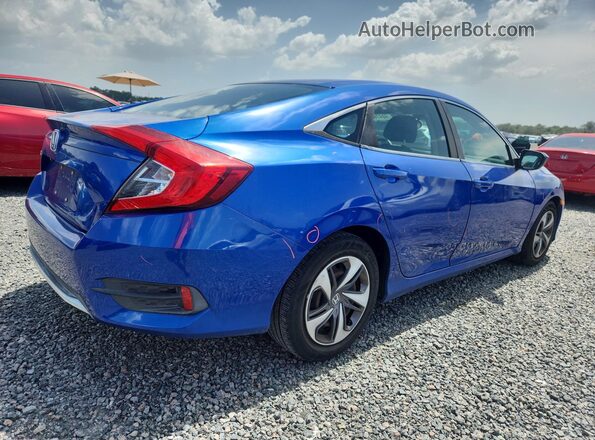 2HGFC2F67KH578590 2019 HONDA CIVIC Blue Rear right