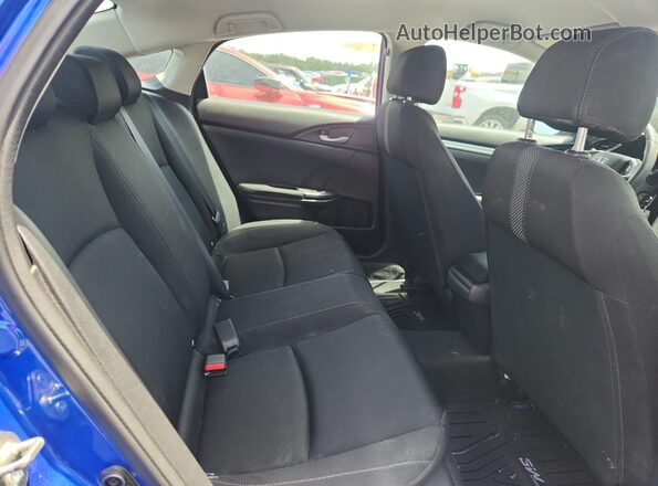 2HGFC2F67KH578590 2019 HONDA CIVIC Blue Rear seats view