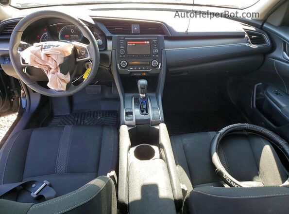 2HGFC2F67KH582946 2019 HONDA CIVIC Black Dashboard view