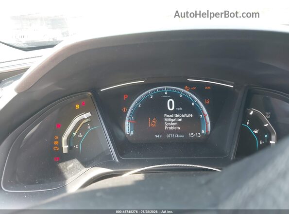 2HGFC2F67KH605464 2019 HONDA CIVIC Black Հետևի նստատեղերի տեսք