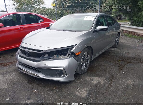 2HGFC2F67LH516821 2020 HONDA CIVIC Серебряный Передняя левая четверть