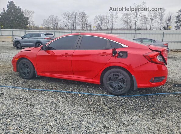 2HGFC2F68KH501114 2019 HONDA CIVIC Red Trasero izquierdo